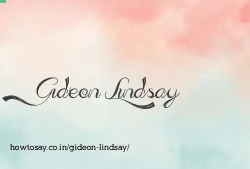 Gideon Lindsay