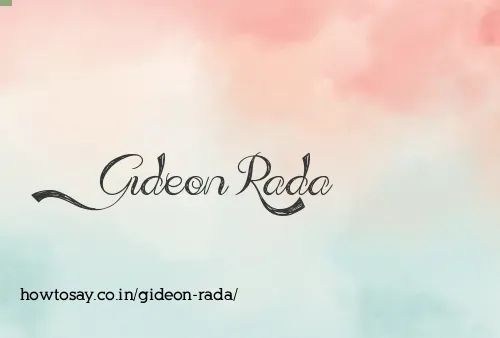 Gideon Rada
