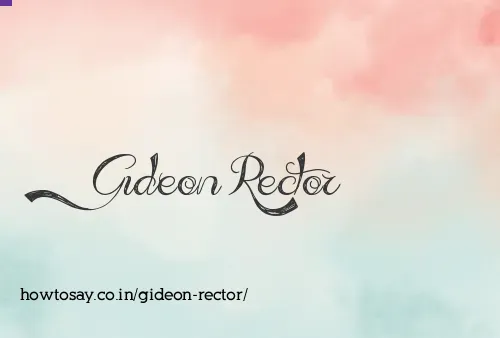 Gideon Rector