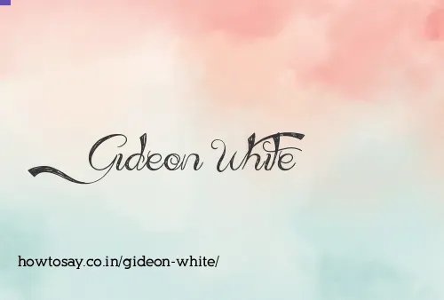 Gideon White