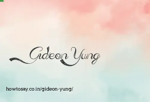 Gideon Yung