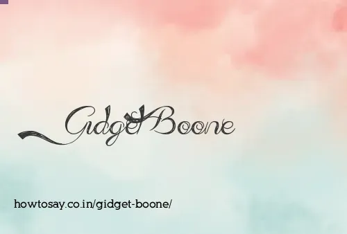 Gidget Boone