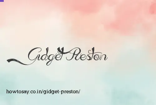 Gidget Preston