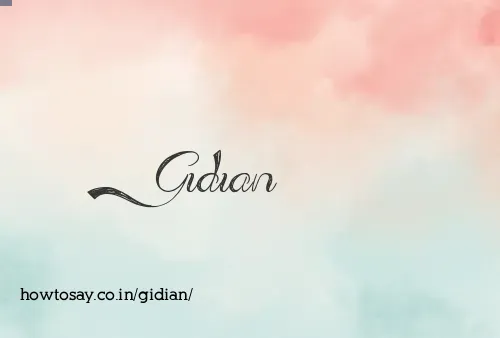 Gidian