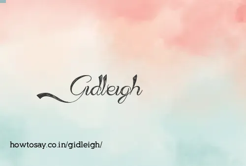 Gidleigh