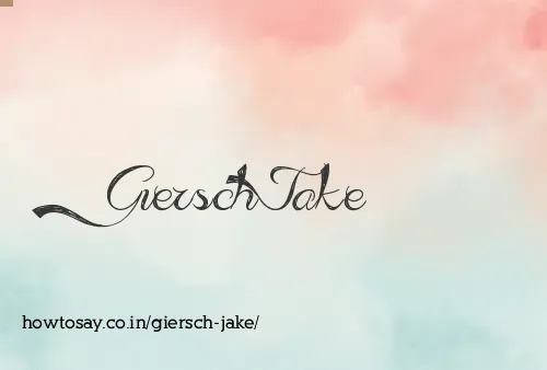Giersch Jake