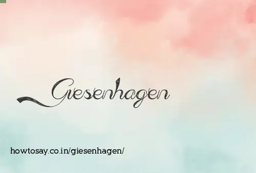 Giesenhagen