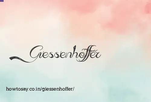 Giessenhoffer