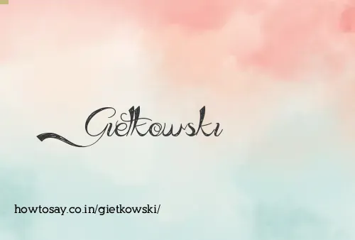 Gietkowski