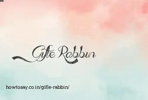 Gifle Rabbin