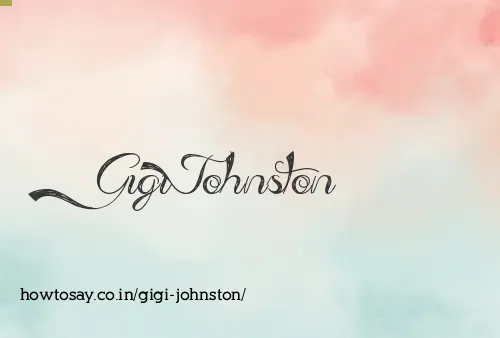 Gigi Johnston