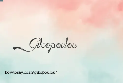 Gikopoulou