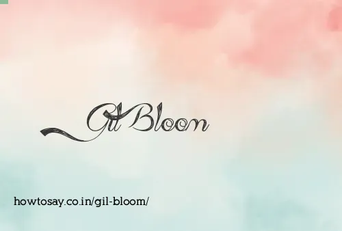 Gil Bloom