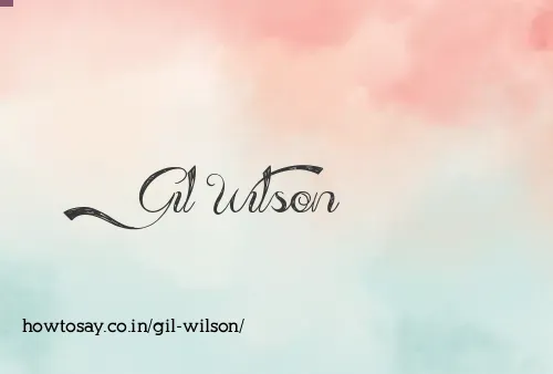Gil Wilson