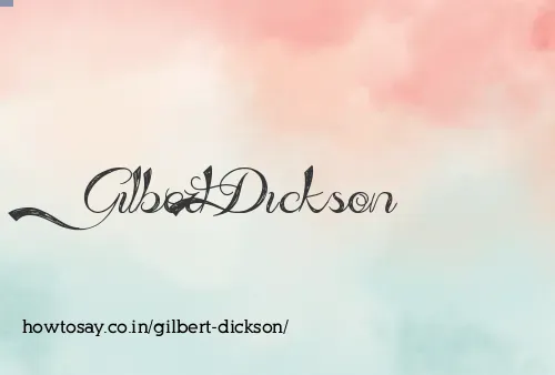 Gilbert Dickson