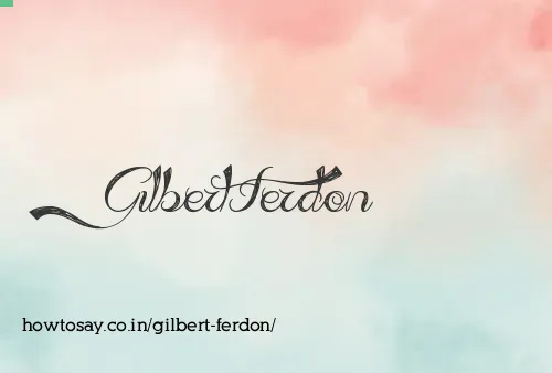 Gilbert Ferdon