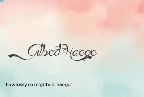 Gilbert Haege