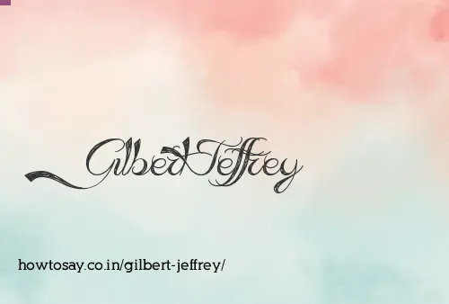 Gilbert Jeffrey