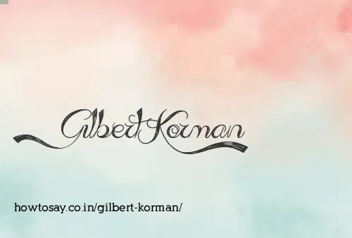 Gilbert Korman