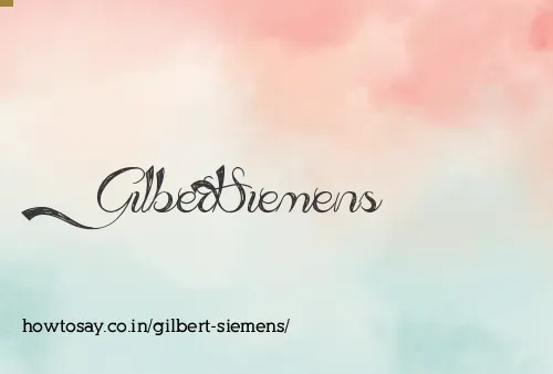 Gilbert Siemens