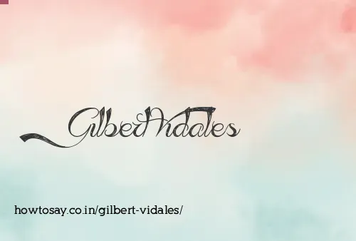 Gilbert Vidales