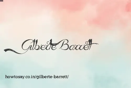 Gilberte Barrett