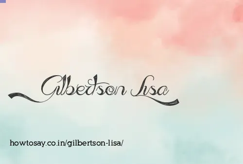 Gilbertson Lisa