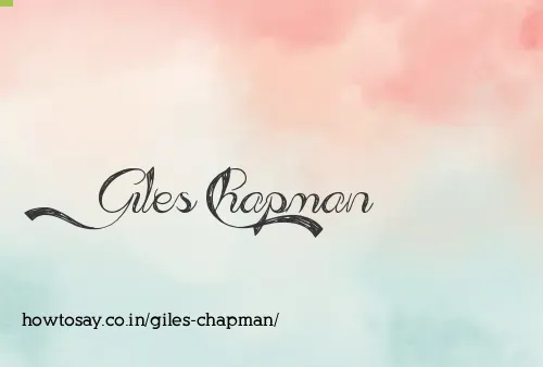 Giles Chapman