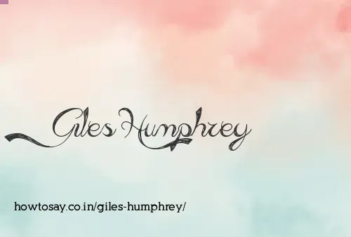Giles Humphrey