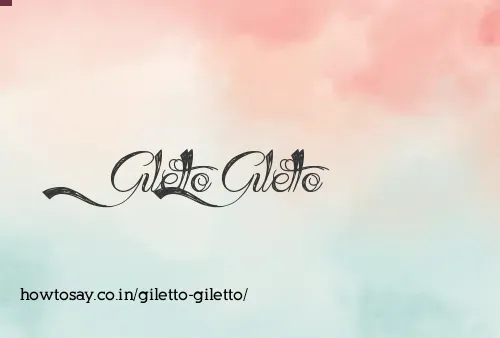Giletto Giletto