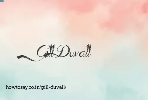 Gill Duvall