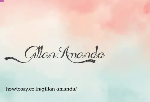 Gillan Amanda