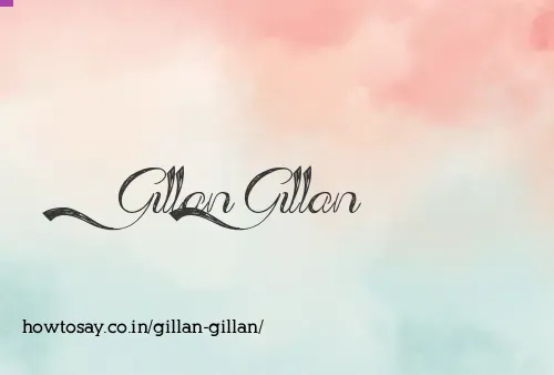 Gillan Gillan