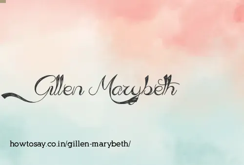 Gillen Marybeth