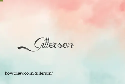 Gillerson