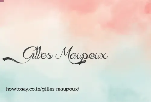 Gilles Maupoux