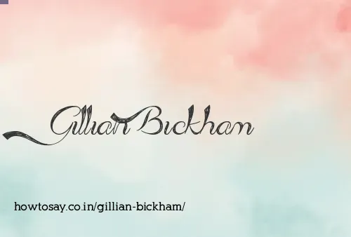 Gillian Bickham