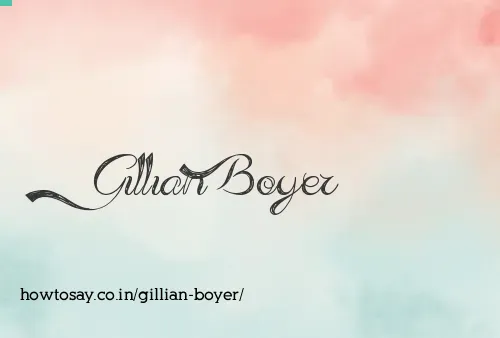 Gillian Boyer