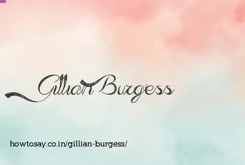Gillian Burgess