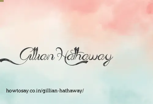 Gillian Hathaway