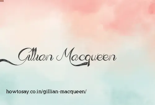 Gillian Macqueen