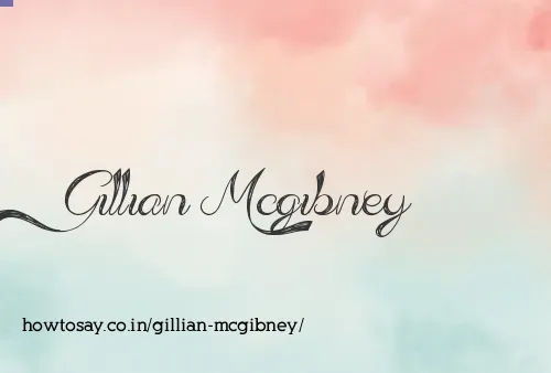 Gillian Mcgibney