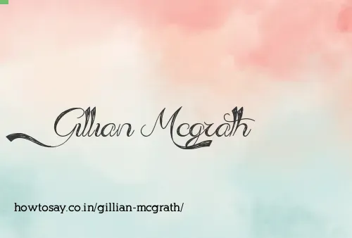 Gillian Mcgrath