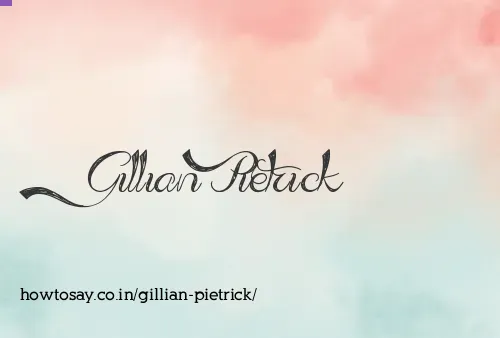 Gillian Pietrick