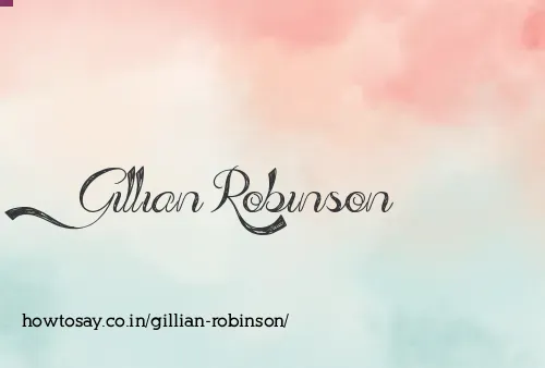 Gillian Robinson