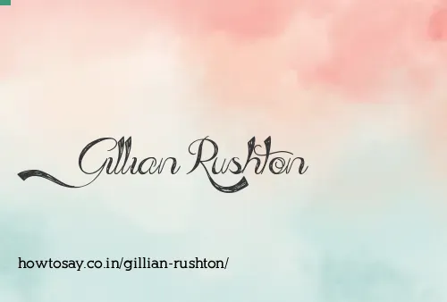 Gillian Rushton