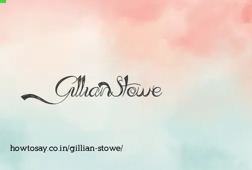 Gillian Stowe