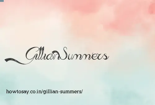 Gillian Summers