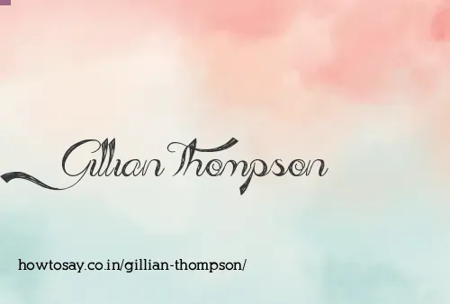 Gillian Thompson