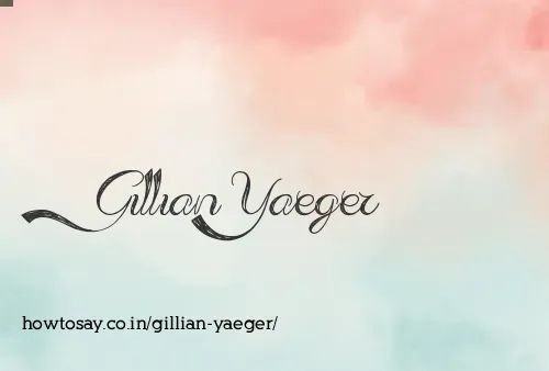 Gillian Yaeger